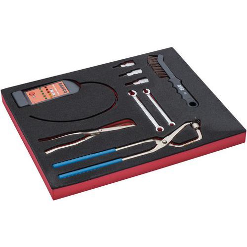 Module jeu brosse/clés polygonales 9 pièces - Bahco Module jeu brosse/clés polygonales 9 pièces - Bahco