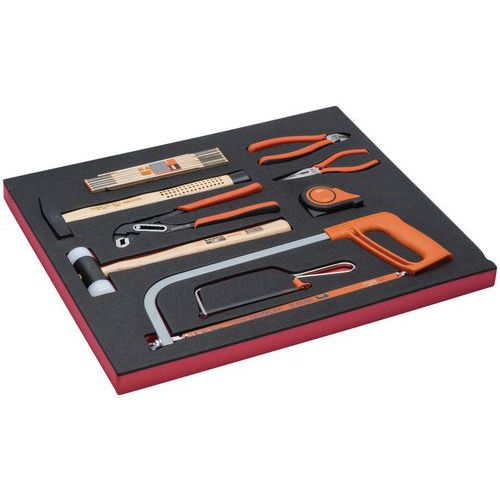 Module jeu outils frappe et scies 9 pièces - Bahco