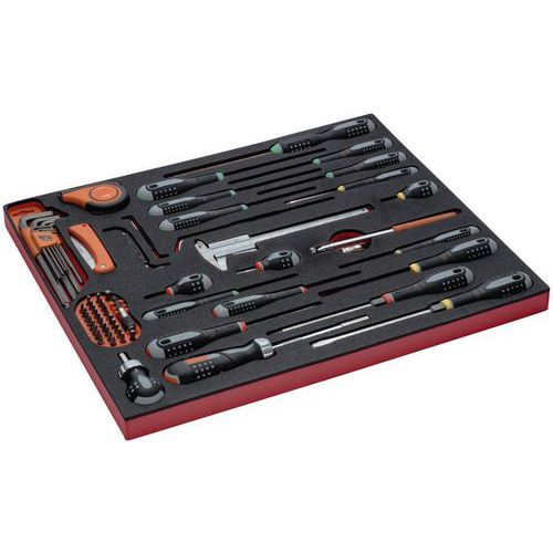 Module kit outils mesure et tournevis 66 pièces - Bahco Module kit outils mesure et tournevis 66 pièces - Bahco