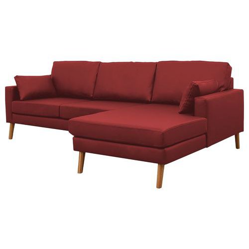 Canapé 2 places+méridienne Stockolm enduit PVC classé non feu