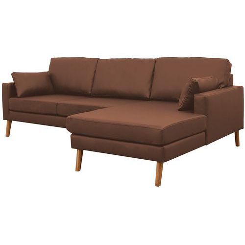 Canapé 2 places+méridienne Stockolm PVC non classé feu