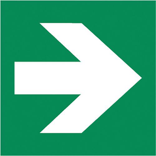 Adhésif marquage au sol E005 - Flèche de direction angle 90° - Ergomat