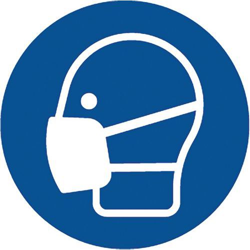 Adhésif de marquage au sol M016 - Masque obligatoire - Ergomat