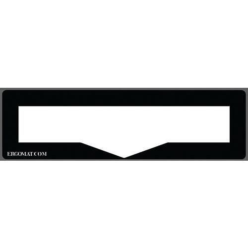 Protection pour étiquette marquage au sol DuraStripe - Noir - Ergomat