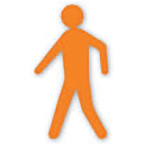 Piéton adhésif de marquage au sol LeanStripe - Orange - Ergomat
