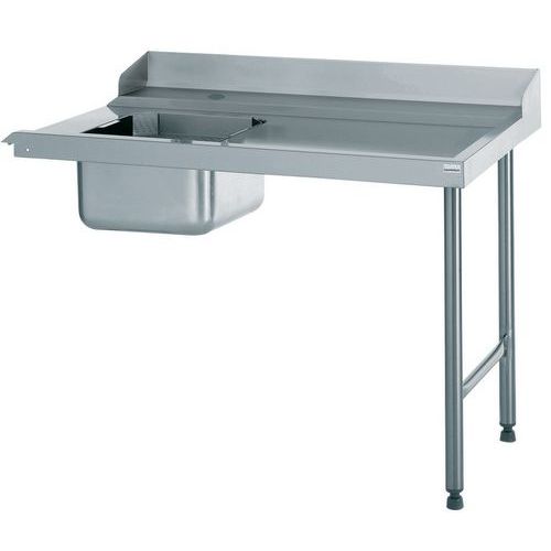 Table d’entrée sans TVD - Raccord à gauche 1100mm - Tournus equipement