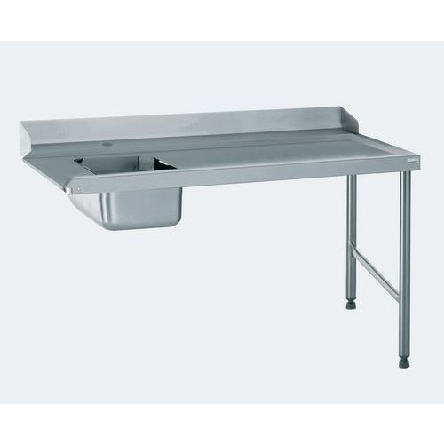 Table d’entrée sans TVD - Raccord à gauche 1600mm - Tournus equipement