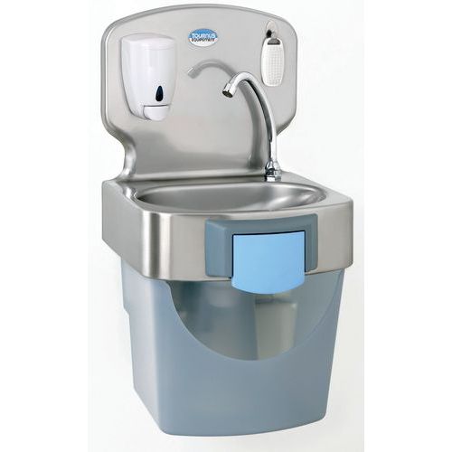 Lave-mains commande au genou - distributeur savon - Tournus equipement