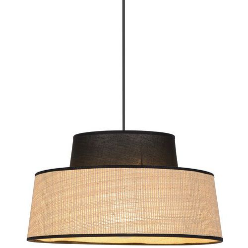Suspension Mallorca 2 coniques en coton en raphia Ø38 cm