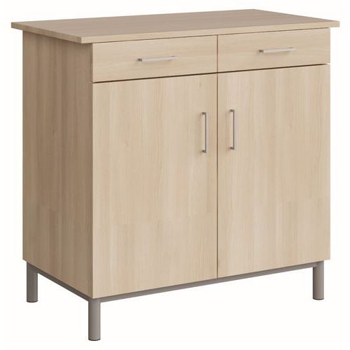 Buffet Malibu 2 portes 2 tiroirs - Manutan Expert