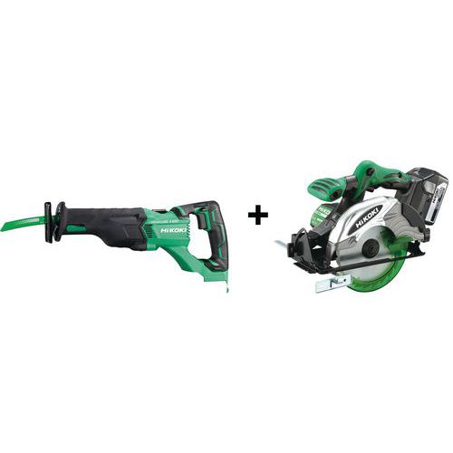 Pack scie circulaire sans fil 18V 5Ah + scie sabre 18V 120mm Pack scie circulaire sans fil 18V 5Ah + scie sabre 18V 120mm
