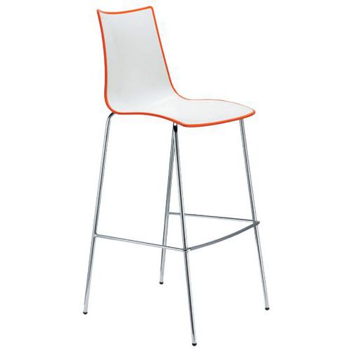Tabourets Zebra hauteur 65 et 80 cm bicolore lot de 2 S-CAB