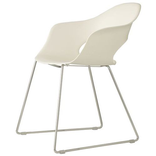 Fauteuils Lady B piètement traîneau chromé ou peint lot de 2 S-CAB