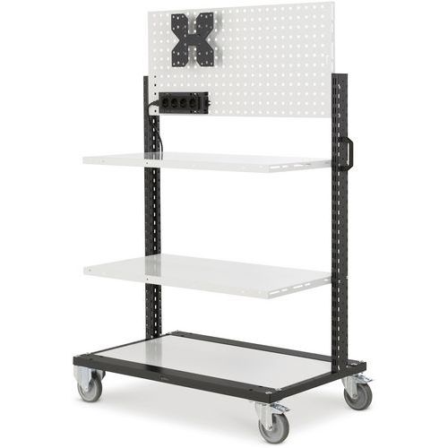 Chariot à étagères modulables - 1067x668x1677 mm - Fami