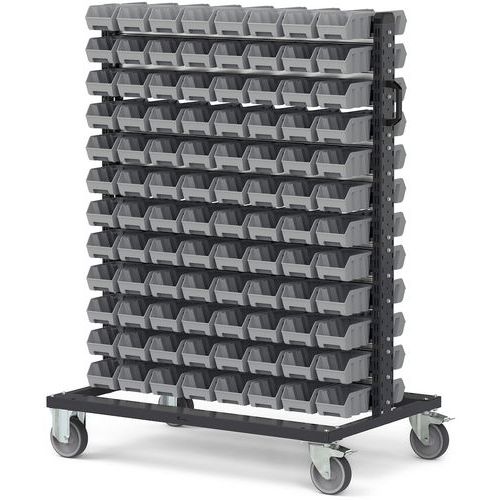 Chariot porte bac à bec Picking box Air - 1067x668x1357 mm - Fami