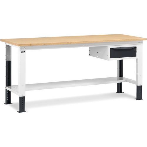 Etabli réglable Work Up - 2000x750x732/1107 mm - Fami