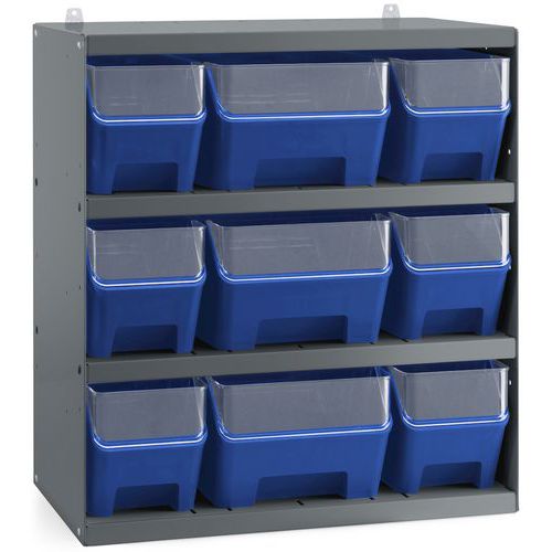 Rack 9 conteneurs avec façade RK Box Air - 496x304x546 mm - Fami