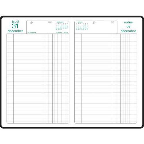 Agenda bureau carré Barbara Euros et Cents 1 jour-Assortis-Exacompta