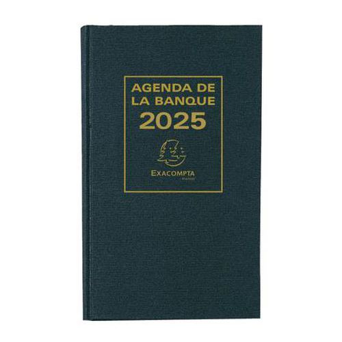 Agenda banquier large 2 volume 2 pages par jour-17,5x28cm-Exacompta