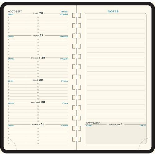 Recharge agenda Espace 17S - Exacompta