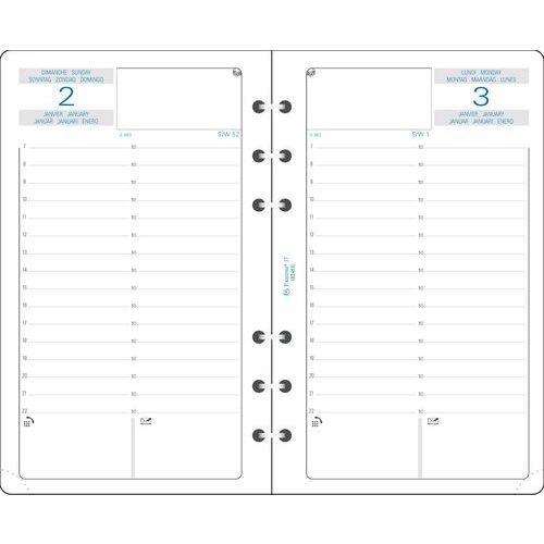 Recharge Exatime 17 journalier 1er semestre - Exacompta