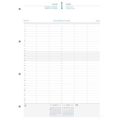 Recharge Exatime 29 journalier annuel - Exacompta