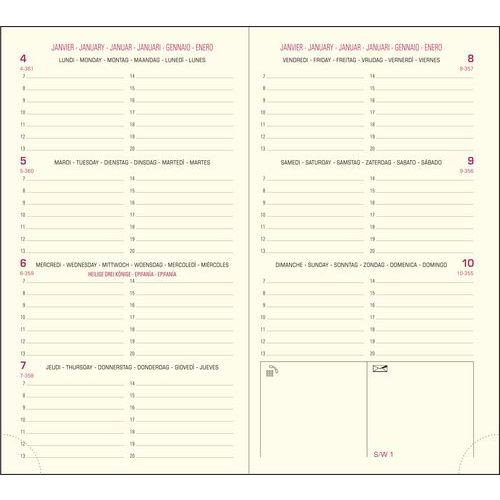 Recharge agenda Eurotime 16 - Exacompta