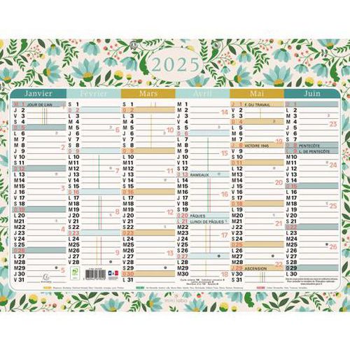 Calendrier Mini Labo Semestriel 2025 - Exacompta