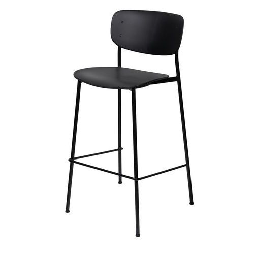 Tabouret haut Soho - Lot de 2 - Pied noir - Meet By Paperflow