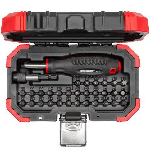 Coffret d’embouts tournevis 1/4 32pcs R33003032 - GedoreRed