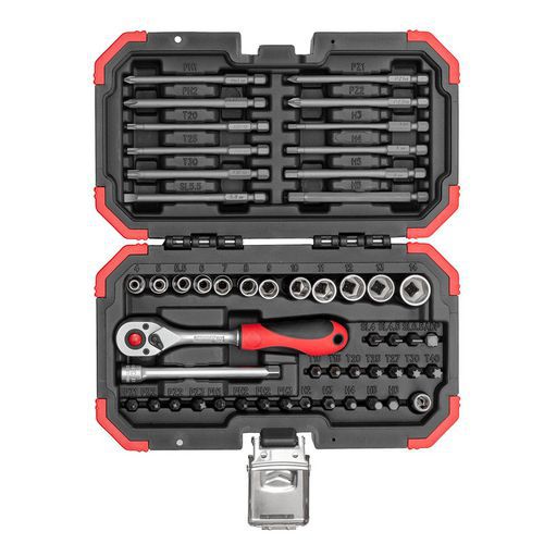 Coffret d’embouts longs 1/4 51pcs R33003051 - GedoreRed