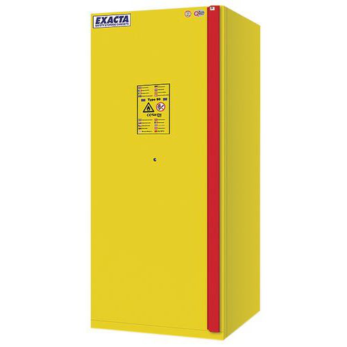 Armoire de sécurité anti-feu 90 min avec poignées ergonomiques - Jaune