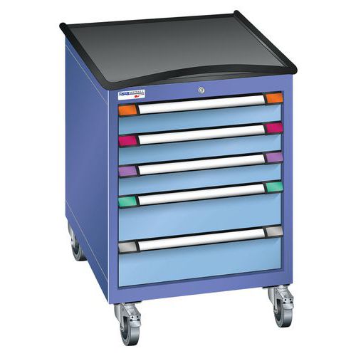 Desserte mobile à tiroirs hauteur 89,2 cm largeur 60,5 cm Thurmetall