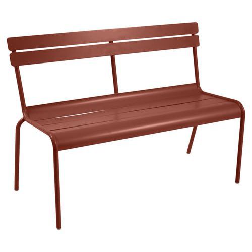Banc à dossier 2/3 places Luxembourg L. 118 cm Fermob