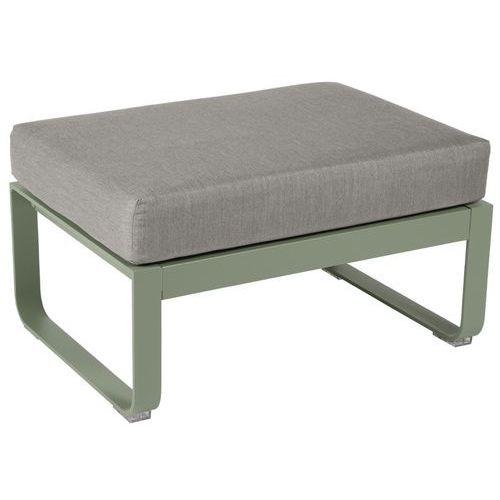 Pouf Bellevie coussin taupe grisé Fermob