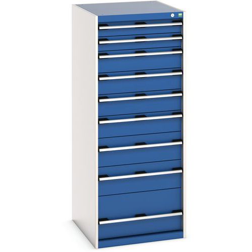 Armoire à 9 tiroirs Cubio - 650x750x1600mm - Bott