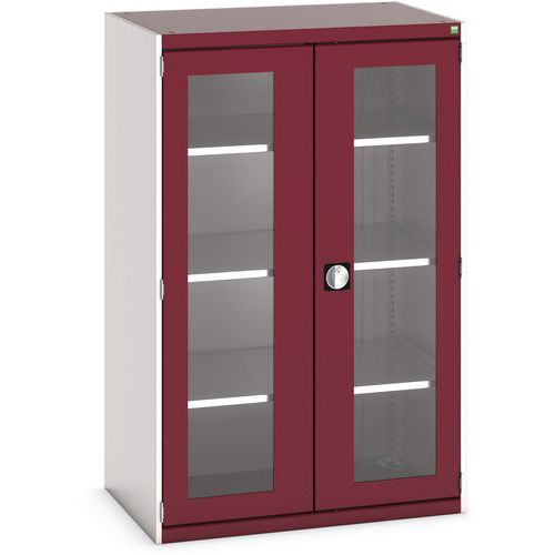 Armoire à portes transparentes Cubio 1050x650x2000mm - Bott