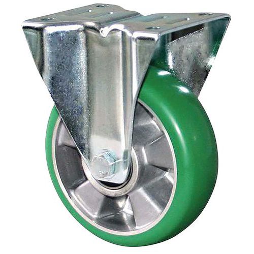 Roulette manutention en polyuréthane fixe - 180 kg
