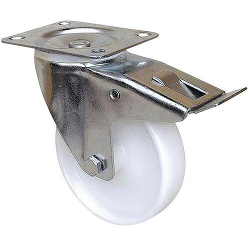 Roulette manutention polypropylene pivotante - 80 kg - Guitel