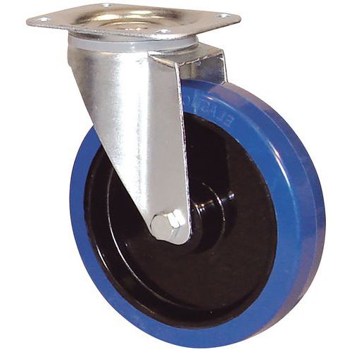 Roulette manutention roue en caoutchouc élastique - 350 kg