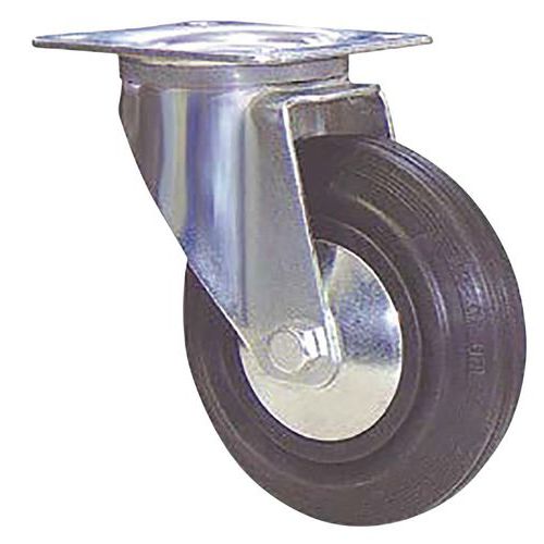Roulette manutention roue en caoutchouc - 200 kg - Guitel
