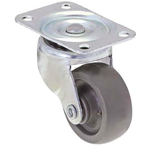 Roulette en tôle d'acier à platine pivotante - 20 kg