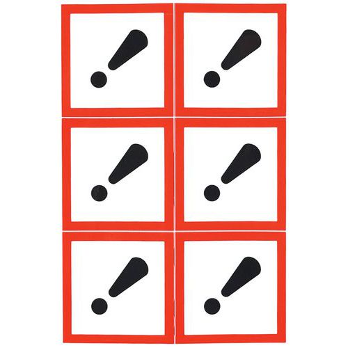 Panneau CLP - Nocif - étiquettes adhésives