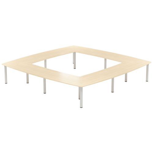 Table réunion Atem 20 personnes pieds ronds - MBA