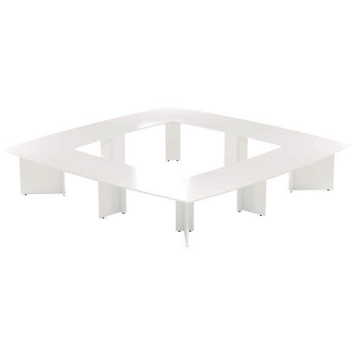 Table réunion Atem 20 personnes pieds panneaux - MBA