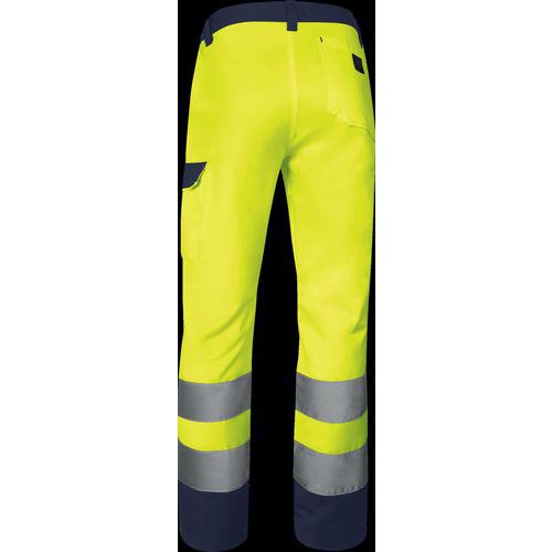 Pantalon haute visibilité Classe 2 - Jaune Bleu Marine - Delta Plus
