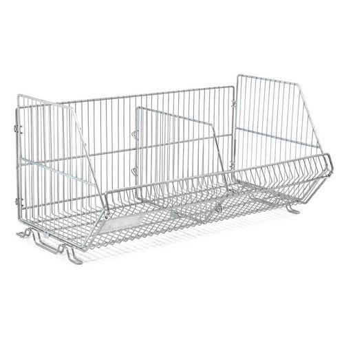 Panier gerbable en fil d'acier - 960×500×480mm - Manutan Expert