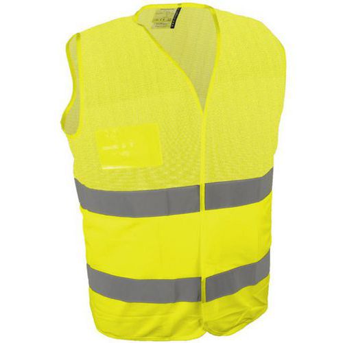 Gilet de signalisation polyester/mesh a bandes grises - Singer Safety