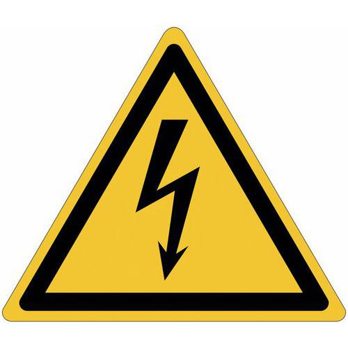 Panneau danger - Tension électrique - PVC - Manutan Expert Panneau danger - Tension électrique - PVC - Manutan Expert