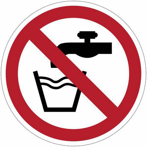 Panneau interdiction - Eau non potable - PVC - Manutan Expert